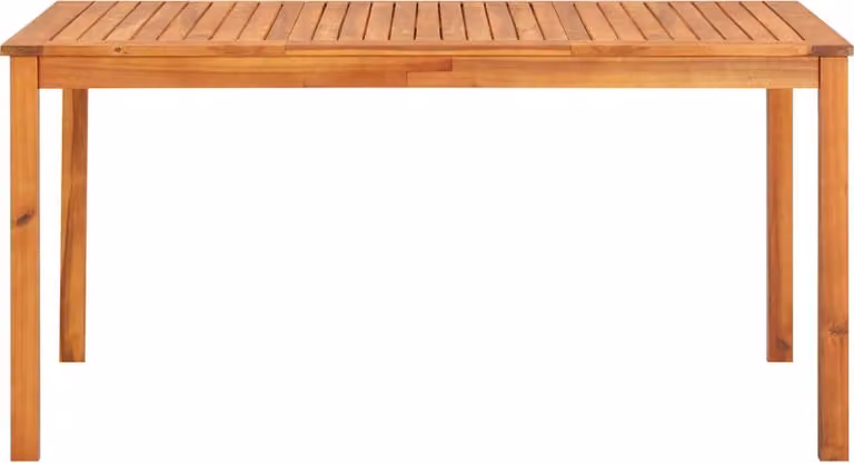 Tavolo da Giardino 150x90x74 cm in Legno Massello di Acacia