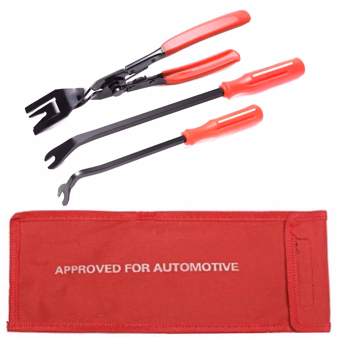 Set di 3 pinze a clip per automobili, con custodia