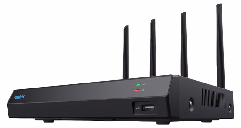 Reolink NVS12W - NVR a 12 canali Wi-Fi 6 Supporto fino a 16MP Cam 5/2,4 GHz Wi-Fi 2TB HDD 16TB Capacità di archiviazione nero