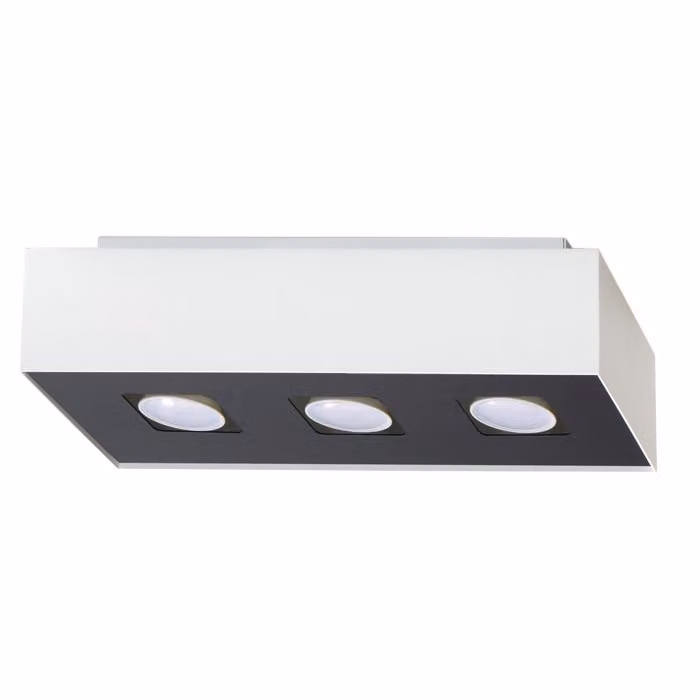 Lampada da soffitto MONO 3 bianco 3xGU10 10W acciaio 11x14x34cm Sollux Lighting