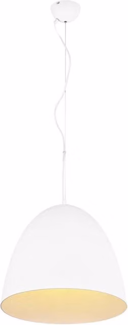 Lampada a sospensione Trio Leuchten RL TILDA bianca in metallo, Ø 40 cm, dimmerabile e con altezza regolabile