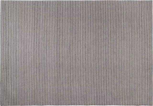 Tappeto Beliani Grigio Moderno in Lana e Poliestere Rettangolare L: 140 cm x P: 200 cm