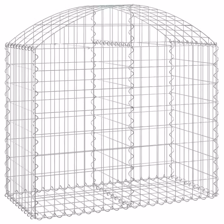 Cesto Gabbione ad Arco 100x50x80/100 cm Ferro Zincato