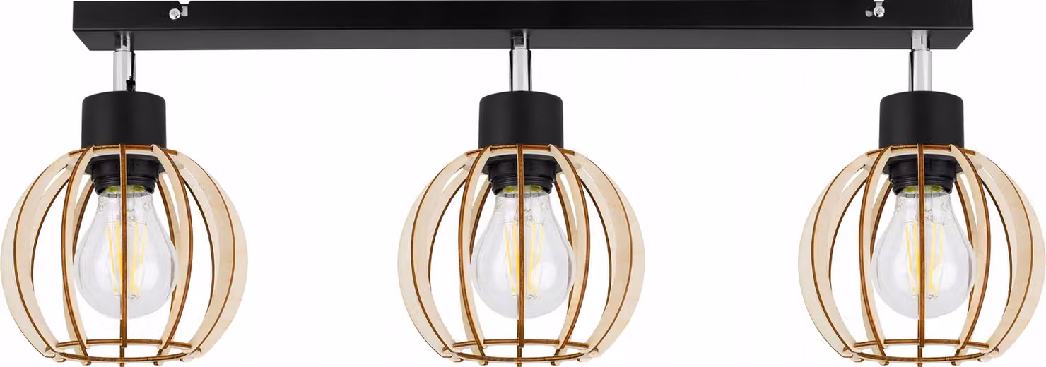 Moderna Lampada A Sospensione A Led In Legno