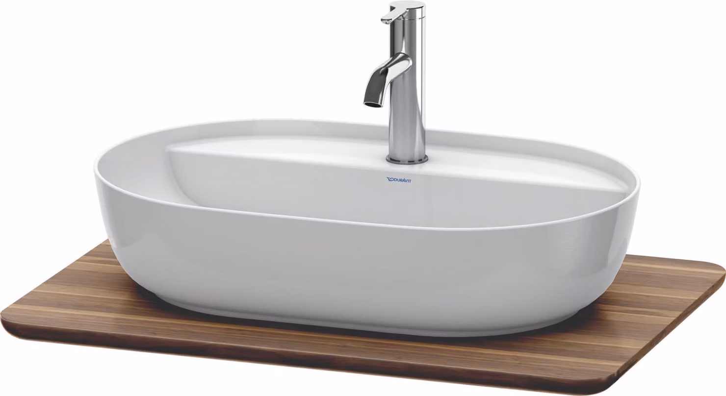 Console en bois massif Duravit Luv LU9460, largeur 688mm, adaptée au meuble sous-lavabo LU9560, LU9565, LU946007777, LU946007777