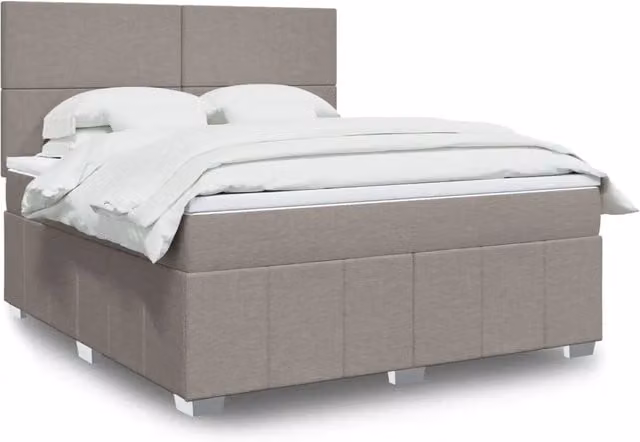 Letto Ibrido vidaXL con Giroletto a Molle e Materasso in Tessuto, L/P: 180 x 200 cm