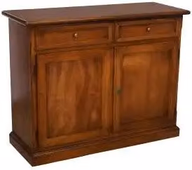 Credenza madia buffet in legno 2 ante mod Martini noce Bassano