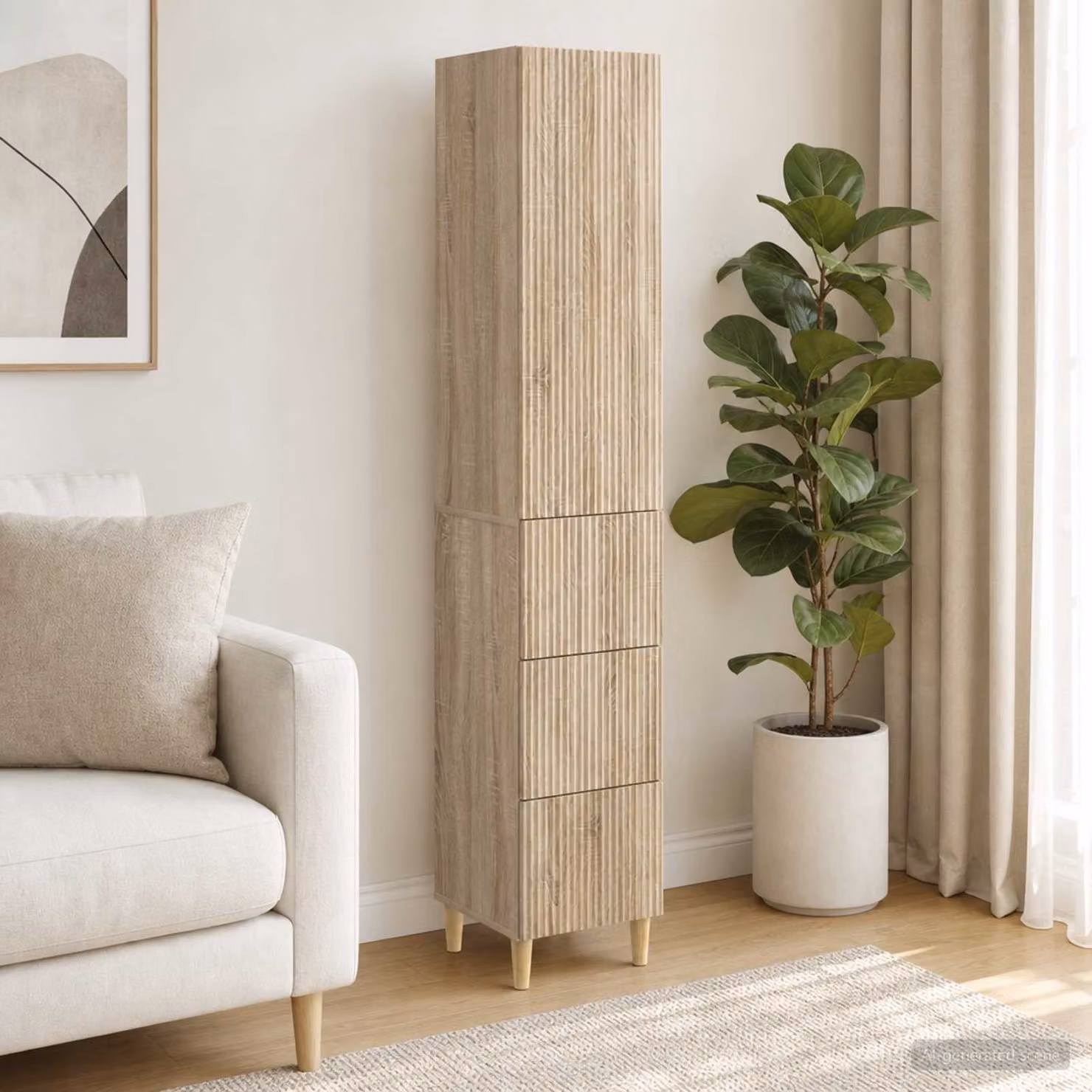Set di 2 armadi a muro vidaXL in legno e MDF marrone e beige con cassetti e ripiani interni per soggiorno o esterno L/P/H: 90,0 x 34,5 x 33,0 cm