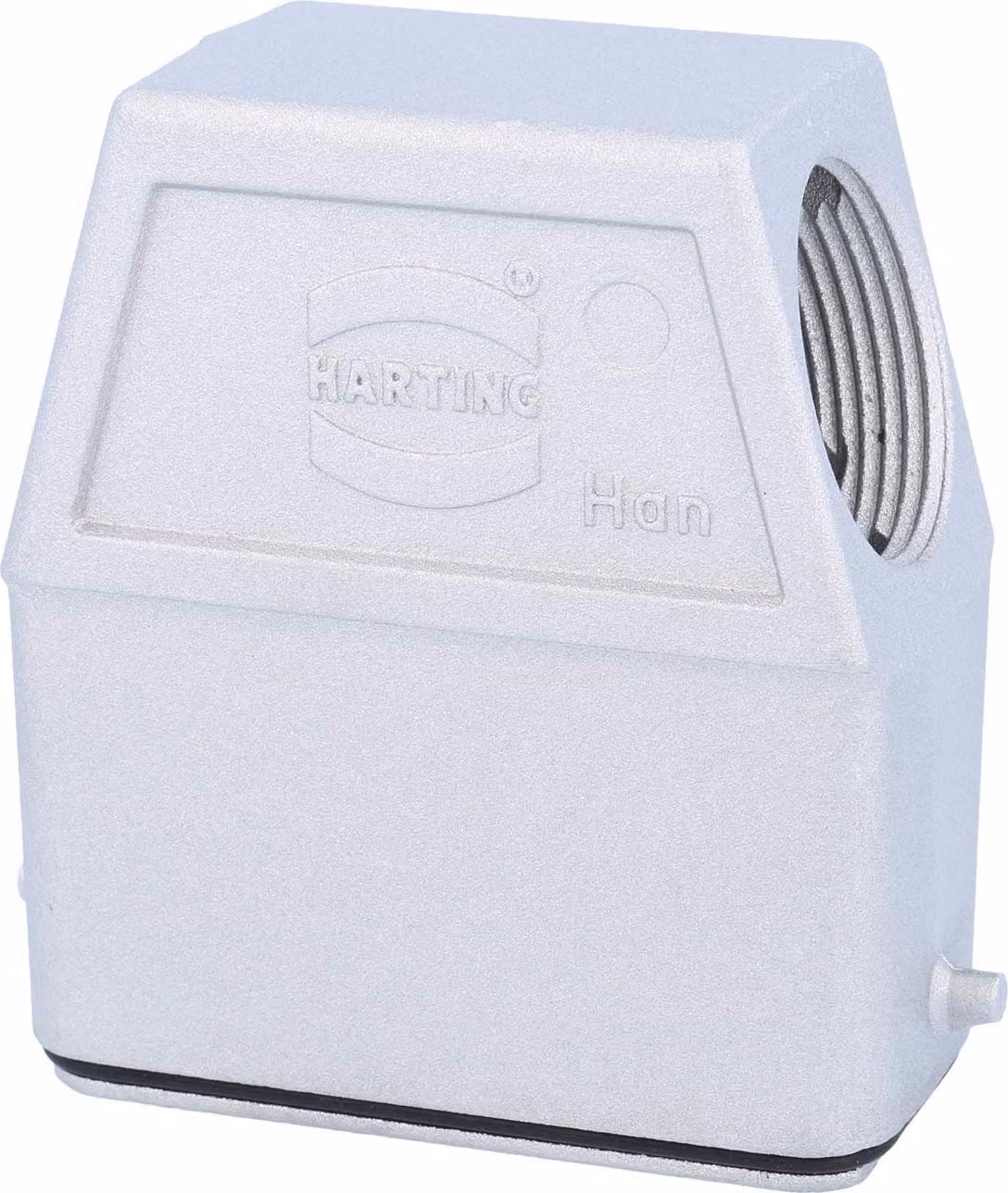 "Han 10A Custodia per passacavi EMC alta, 1xuscita cavo laterale PG21, per 1 staffa (sulla parte inferiore) Attacco a vite PG21 Campo di serraggio 11,0mm - 18,0mm"