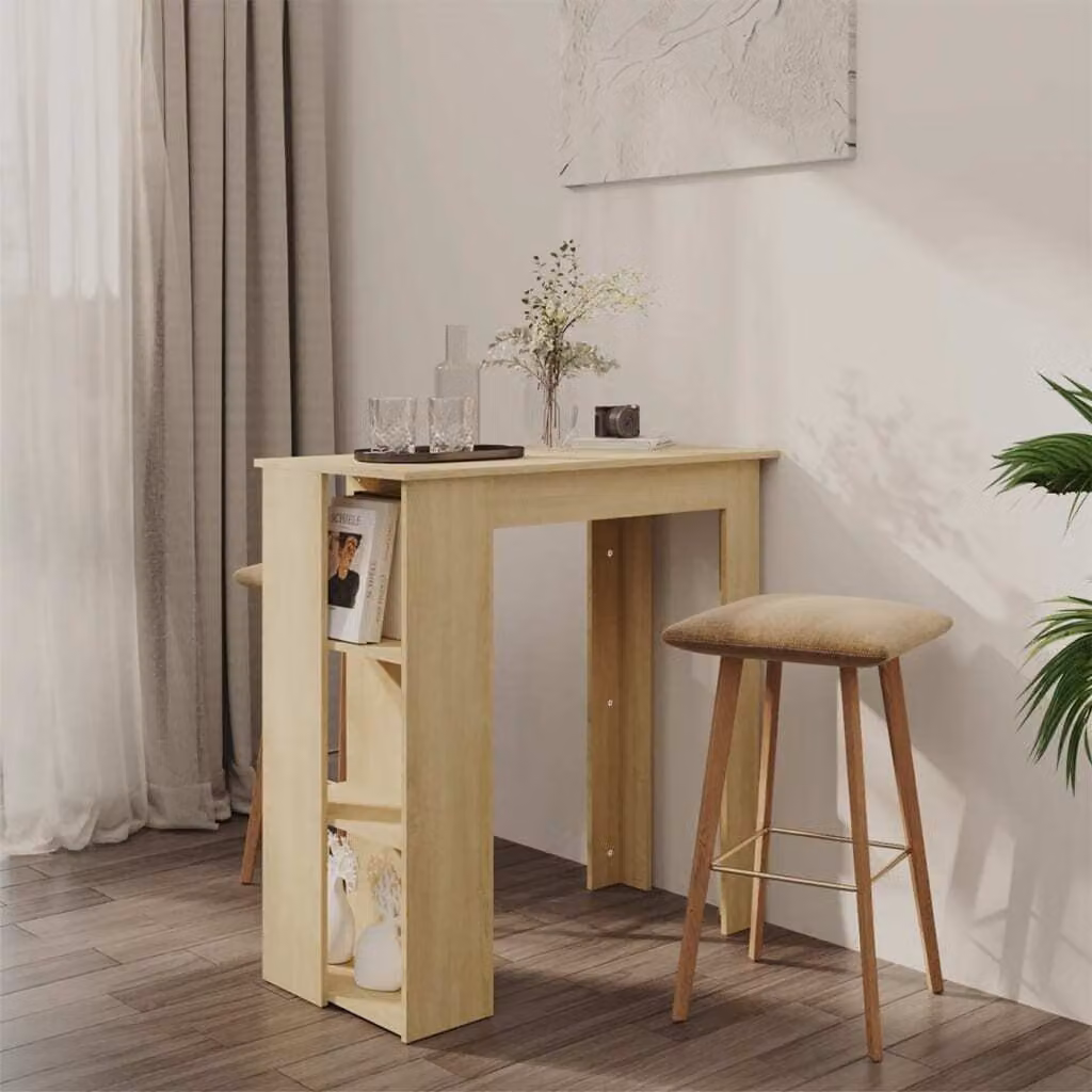 Maison Exclusive - Tavolo da bar con ripiano in rovere Sonoma 102x50x103,5 cm Materiale ligneo