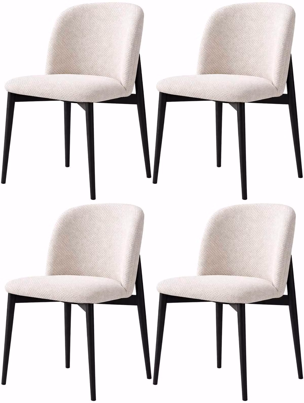 Sedia in stile moderno, colore bianco e nero, per soggiorno, nuova, in legno, morbida e comoda