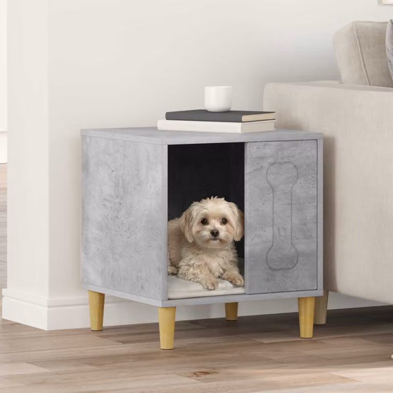 Cuccia per cani vidaXL Grigio Cemento L 44 cm, P 42 cm, H 49 cm