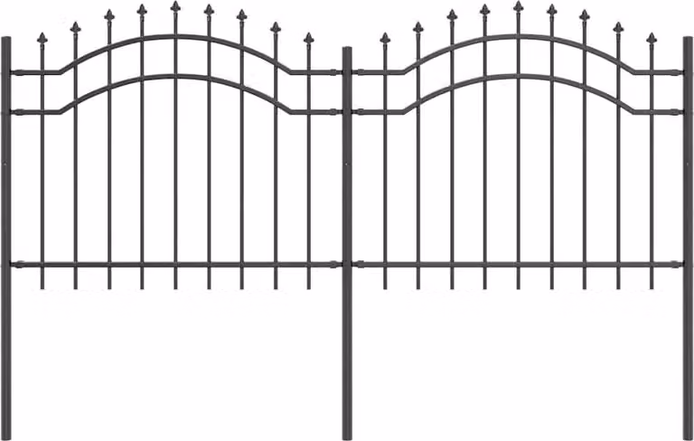 Recinzione per Giardino Woerden Grigio 240 x 140 cm