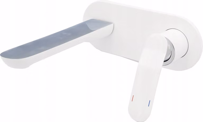 Granitan - Rubinetto per lavabo - Rubinetto da bagno - Da incasso - Bianco - Rubinetto per lavabo - VENTO