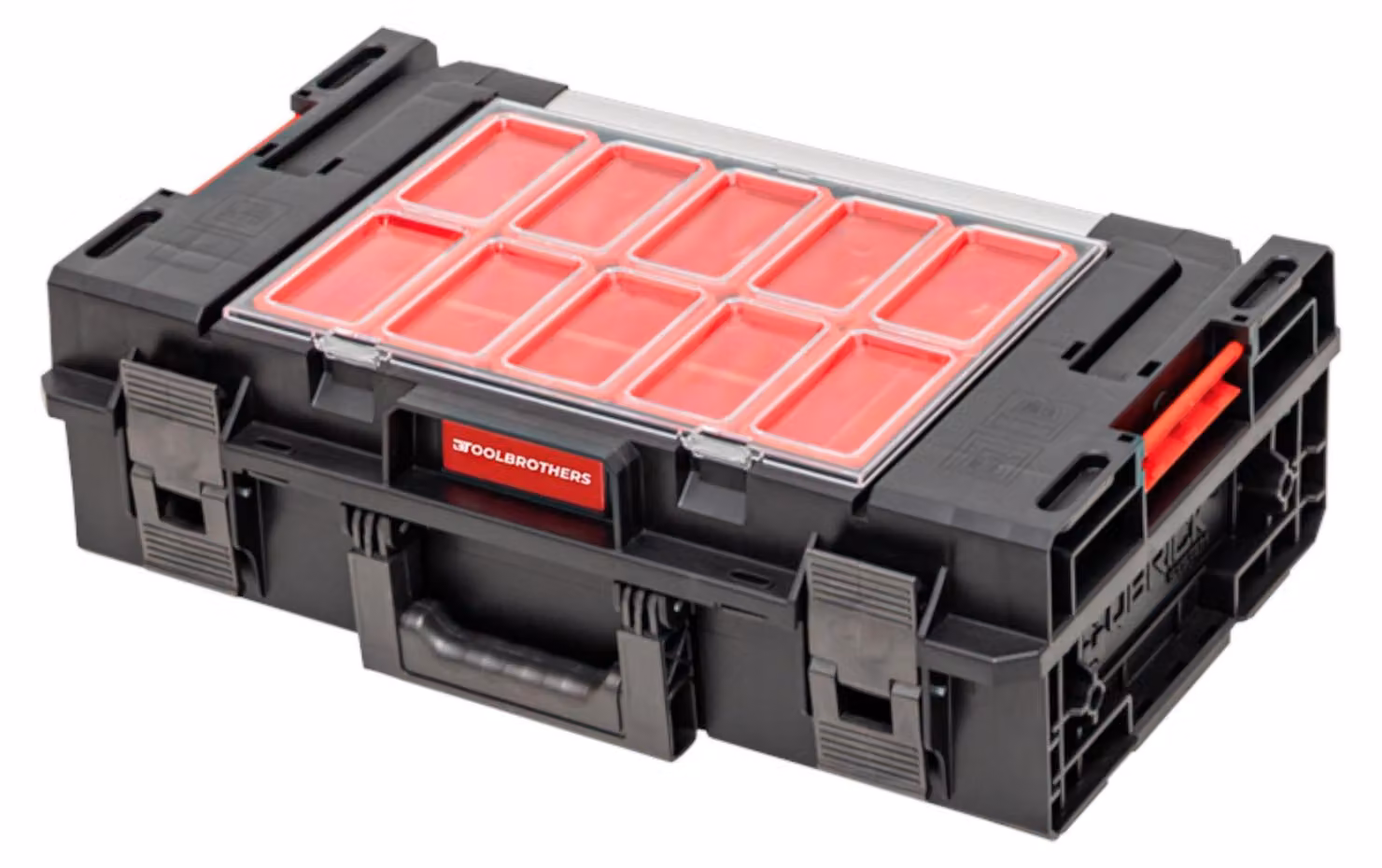 Toolbrothers RHINO XXL Valigia portautensili ECO Handling+ altezza M 15,4 l IP66 con divisori estraibili + cassette