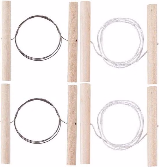 Set di strumenti per artisti con manici in legno – strumenti per tagliare e modellare – ideali per arte e Vetroceramica – set da 4 pezzi, 1 scatola, 2 stili.