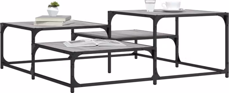 Maison Exclusive - Tavolino grigio Sonoma 107x107x40 cm Materiale ligneo