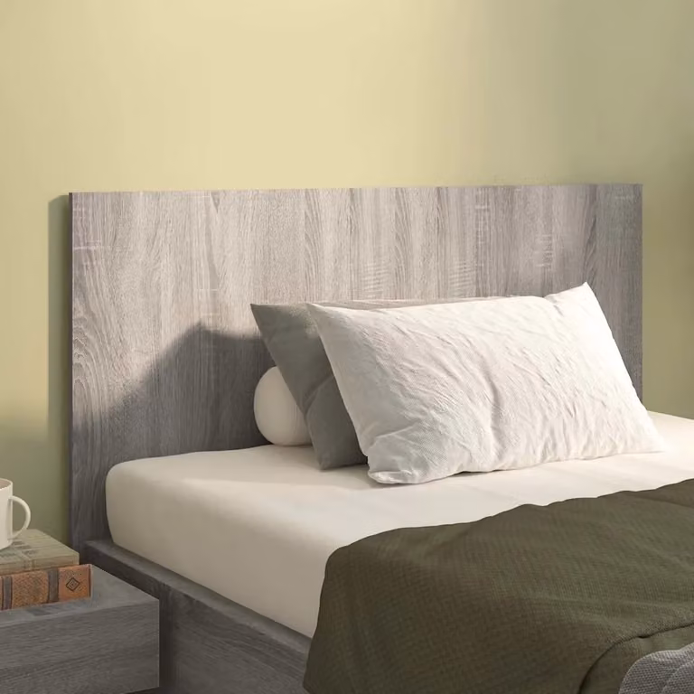 Testiera Letto vidaXL in Legno Ingegnerizzato Grigio Sonoma, L 120 cm x P 1,5 cm x H 80 cm