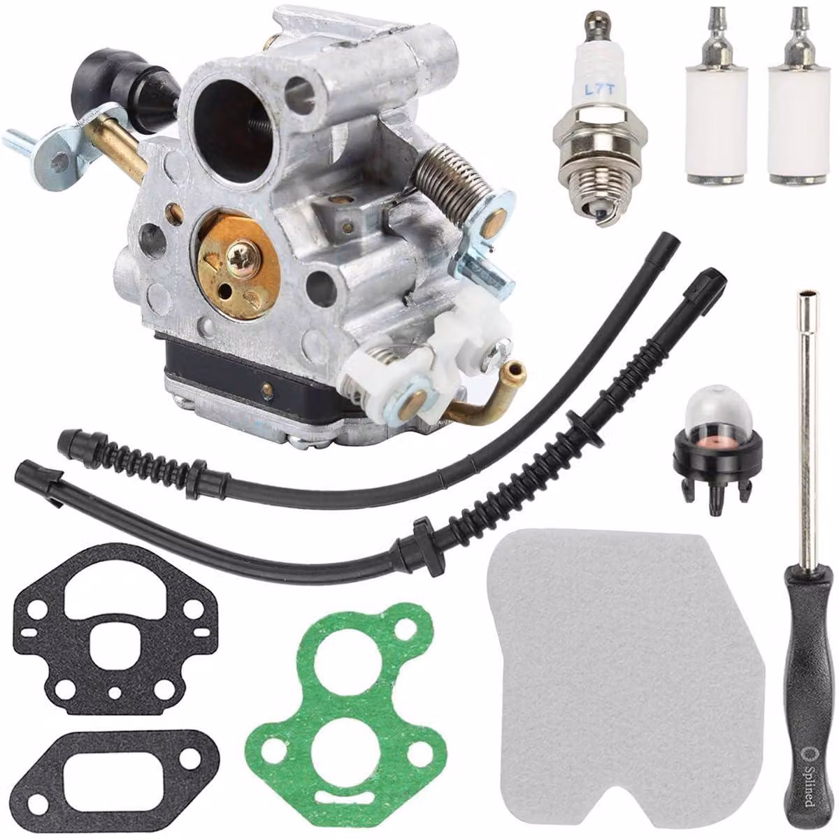 Kit carburatore per Husqvarna 135, 140, 140E, 435, 435E, 440, 440E e Jonsered CS410, CS2240, CS2240S - Ricambio equivalente a C1T-EL41A WA-NL-567-1