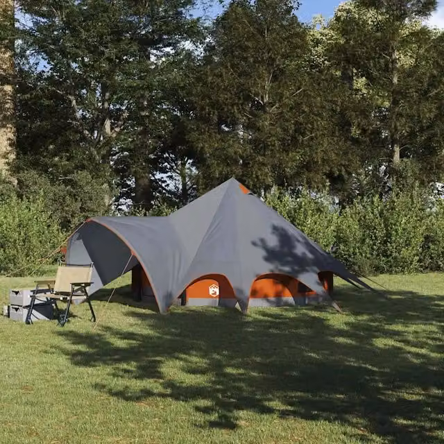 Tenda Teepee per 3 Persone 3 persona Grigio e arancione 42004010