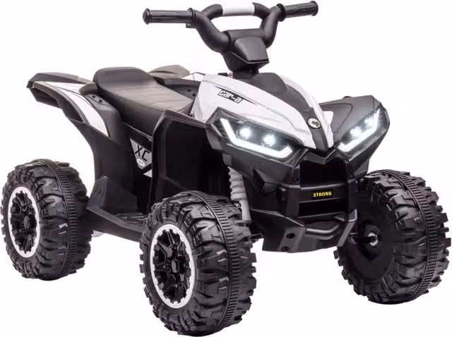 Quad Elettrico per Bambini 3-5 Anni ¨C Xylo ¨C 12V Bianco con LED