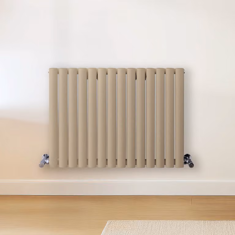 Radiatore di Design Orizzontale Marrone (Elk Marrone) - 600mm x 826mm - Pannello Doppio  - Revive