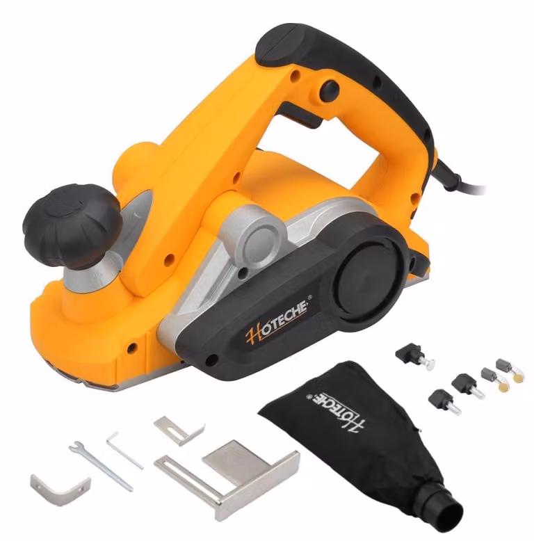 Pialla elettrica da 900 W, lama da 82x3 mm, 16.000 giri/min, base in alluminio, con accessori inclusi