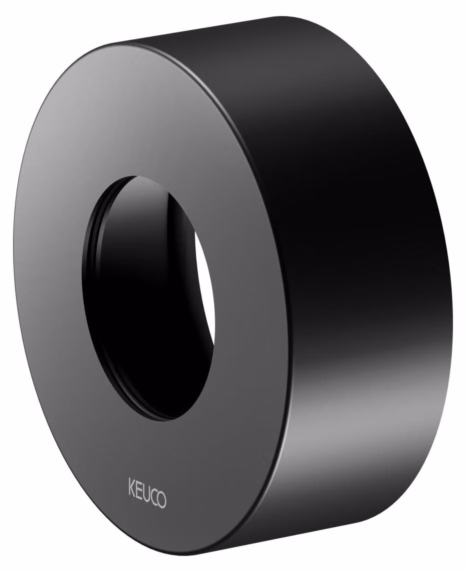 Rosace de rallonge KEUCO pour robinetterie thermostatique encastrée, forme de rosace ronde, 59553370281, 59553370281