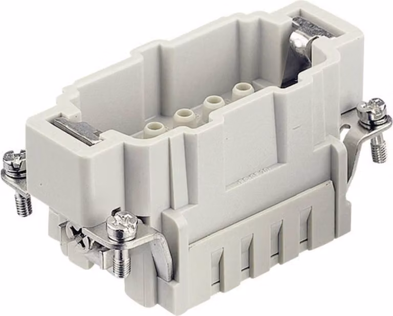 HARTING Han 10E HMC inserto maschio (M) connettore a crimpare, 10 poli + PE 500 V, 16 A - 1 pezzo