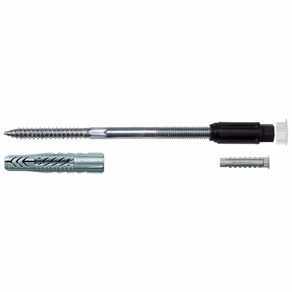 Fischer Thermax Tassello di Fissaggio Distanziato per Cappotto Termico ETICS 8-160 M6 in Acciaio Zincato Bianco, Confezione da 20 pezzi – 2