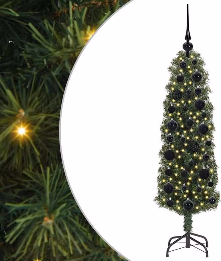 Albero di Natale artificiale con 150 LED Verde 120 cm