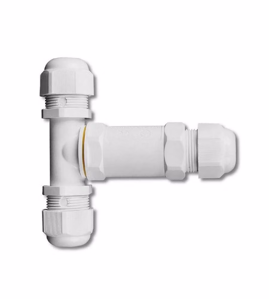 Scatola di Derivazione con 3 Terminali 8-12 mm Colore Bianco IP68