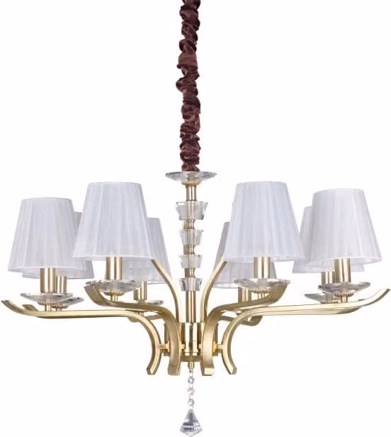 Lampada A Sospensione Pegaso Sp8 Ottone Ideal-Lux