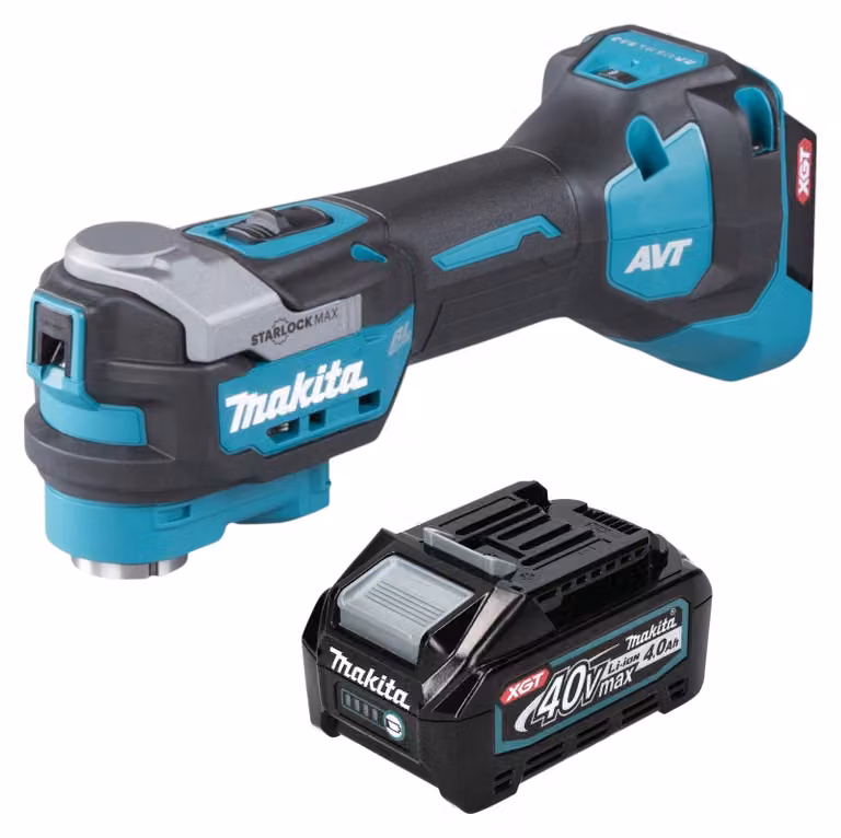 Makita TM 001 GM1 utensile multifunzione a batteria 40 V max. Starlock Max Brushless + 1x batteria ricaricabile 4,0 Ah - senza caricabatterie