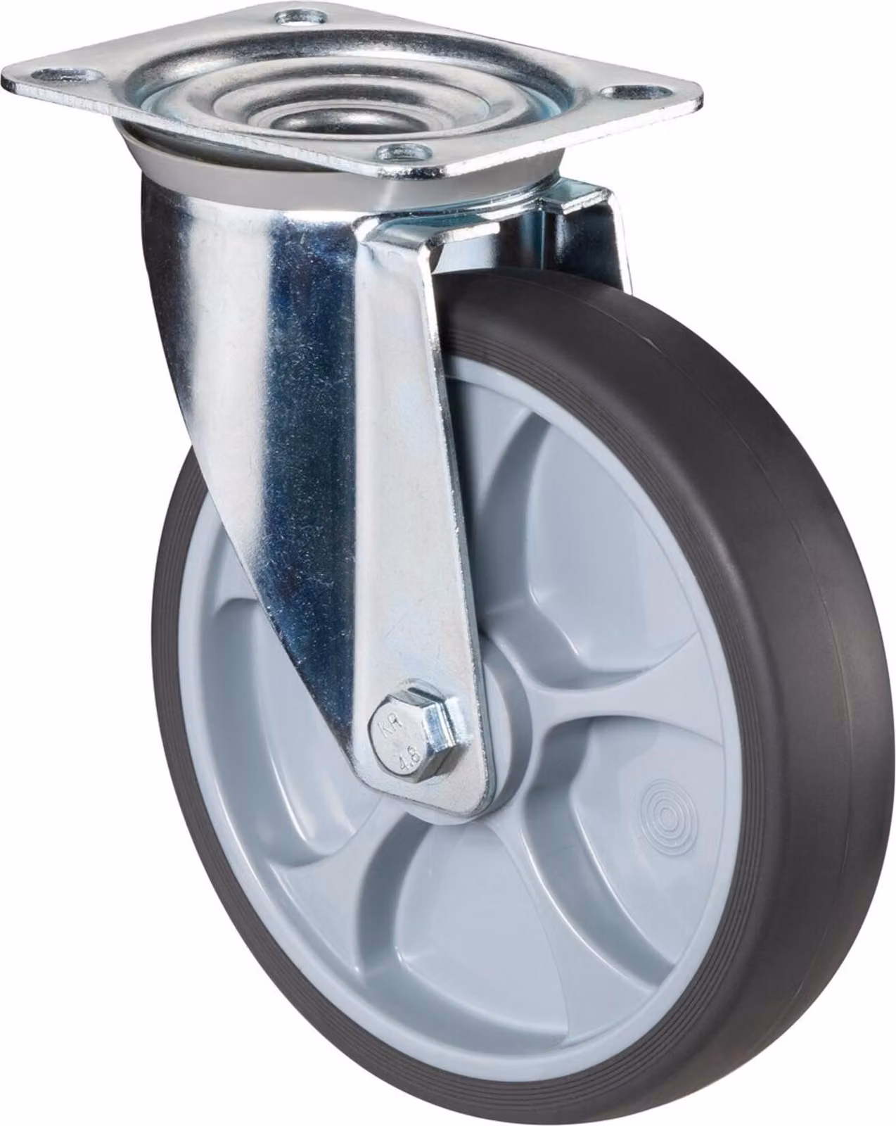 BS ROLLEN Ruota 125 mm, 104x80 mm in TPE, portata 120 kg