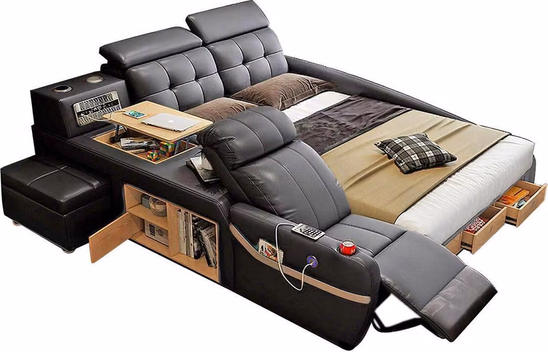 Multifunktion Deluxe Betten Massage Funktion Bett Hotel Polster Led usb Radio