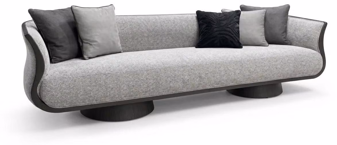 Divano a tre posti, stile moderno, confortevole, comodo, imbottitura morbida, elevato livello di comfort