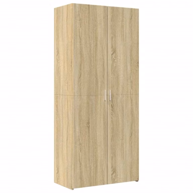 Credenza Rovere Sonoma 80x42,5x185 cm in Legno Ingegnerizzato