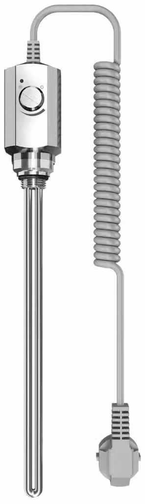 Resistenza riscaldante elettrica con termostato - 300W - cromata