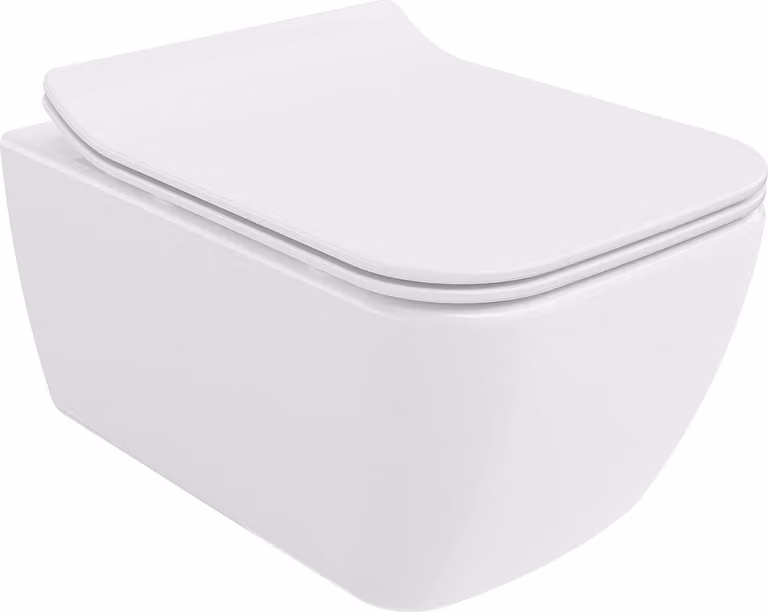 Mexen Stella vaso wc Rimless con sedile a chiusura rallentata slim, duroplast, bianco lucido - 30680800