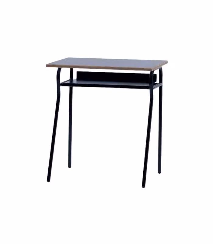 Banco scuola moderno Mobili 2G in metallo e melaminico nero L: 70 cm, P: 50 cm, H: 76,5 cm – 1