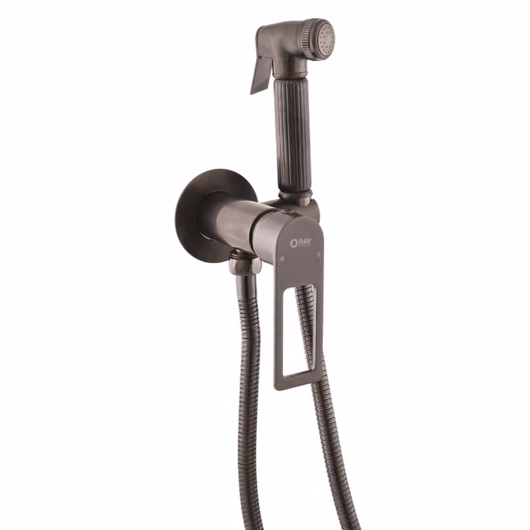 Slezák-RAV: Miscelatore per bidet da incasso NIL - grigio metallo NL243/1MGK METAL GREY - spazzolato opaco