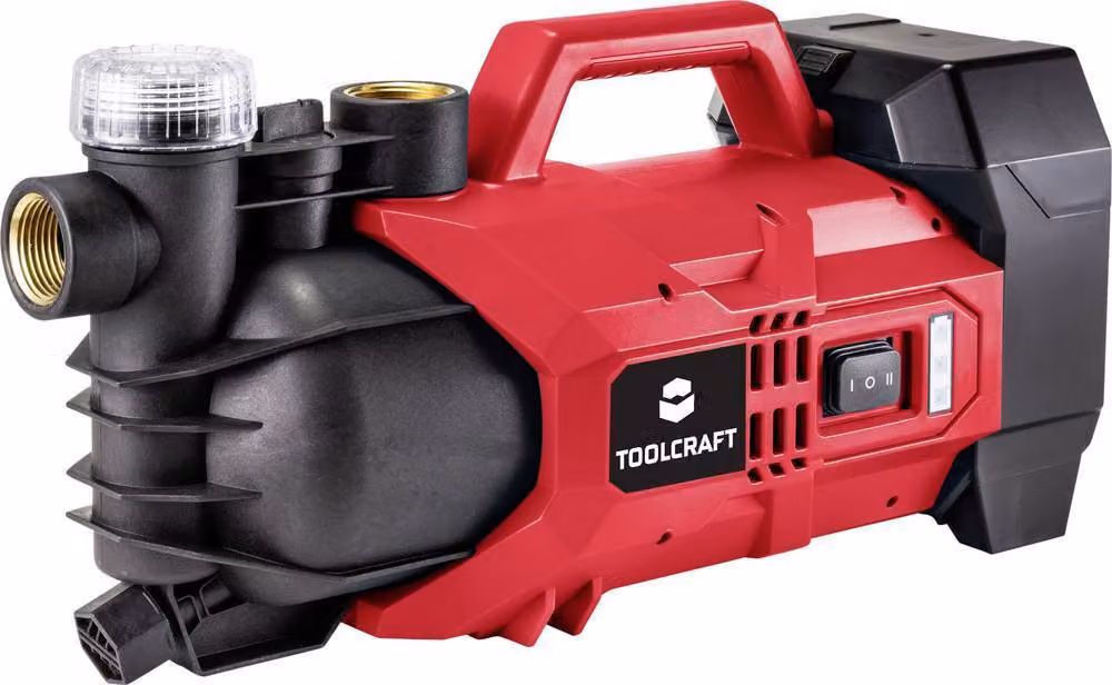 TOOLCRAFT GPG-L118 / TAWB-200 Pompa da giardino a batteria con filtro 2800 l/h 22 m