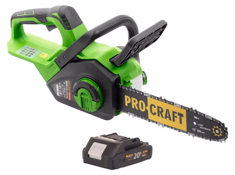 Motosega a batteria Procraft PKA38 20 V 304 mm Brushless + 1x batteria 2,0 Ah - senza caricabatteria