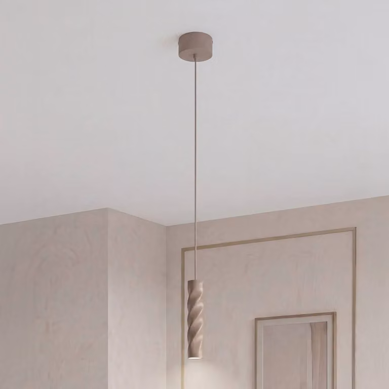 OSRAM Lampada a sospensione Decor Twirl, dimmerabile, Crema / Ambra, Soggiorno / Sala da pranzo, Metallo, Moderno, Lampada a sospensione