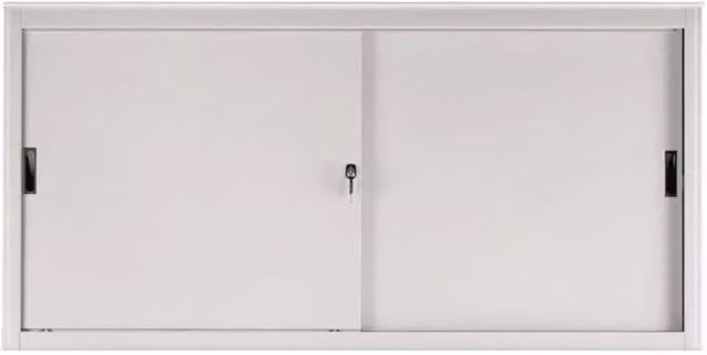Sopralzo per armadio da ufficio colore grigio ad ante scorrevoli cm. 120x45x85H