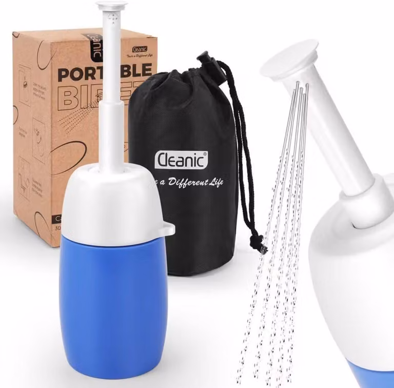 Bidet portatile per viaggi e uso domestico: doccia intima con borsa da trasporto