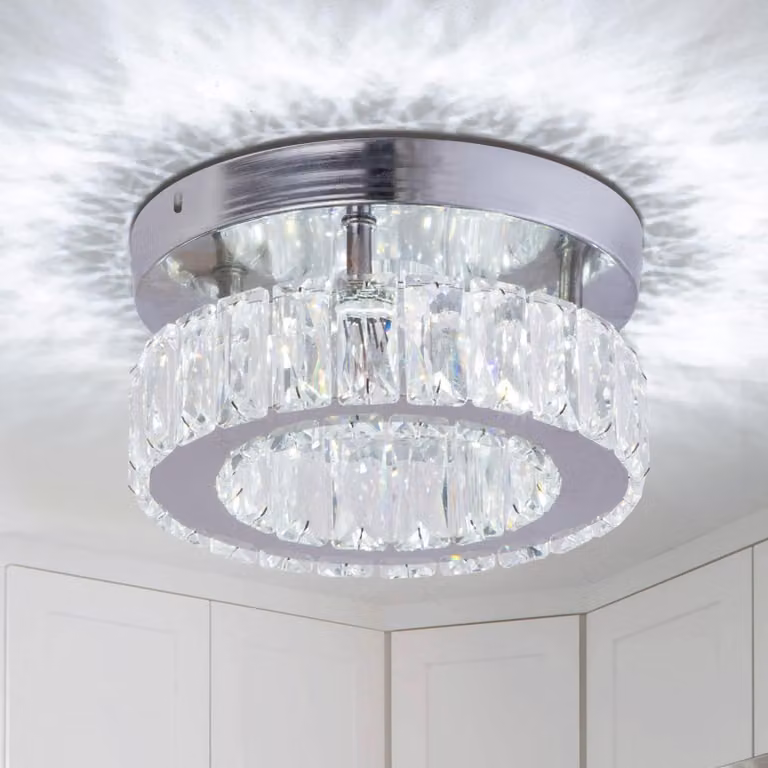 Lampada da soffitto a LED, forma circolare, luce bianca fredda, 12 W, diametro 20 cm