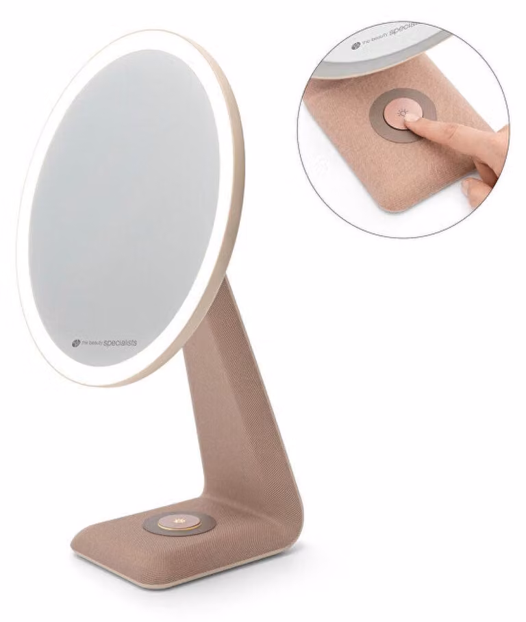 Specchio da tavolo per cosmetici con illuminazione a LED