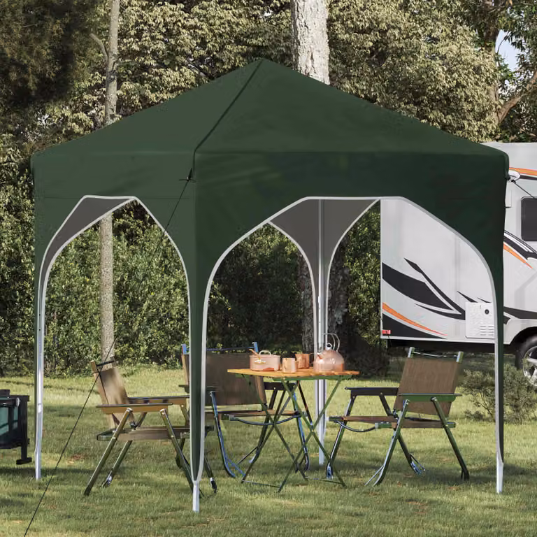 vidaXL Tenda per feste a pop-up verde L/P/H: 194 x 194 x 245 cm